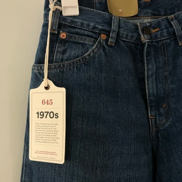 Levi’s Vintage 1970s 645 Denim Jeans Women’s Size 26. High Rise Flare